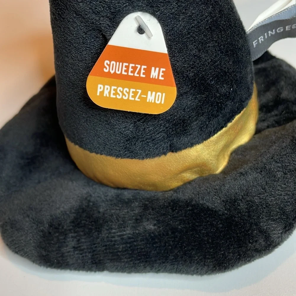 Spooky creatures Halloween witches hat dog toy New